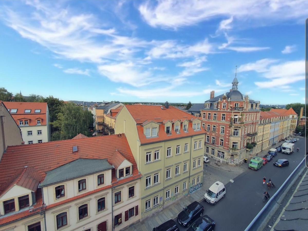 Neustadt-Aussicht - Grosse Wohnung Mit Balkon Dresden Exterior foto